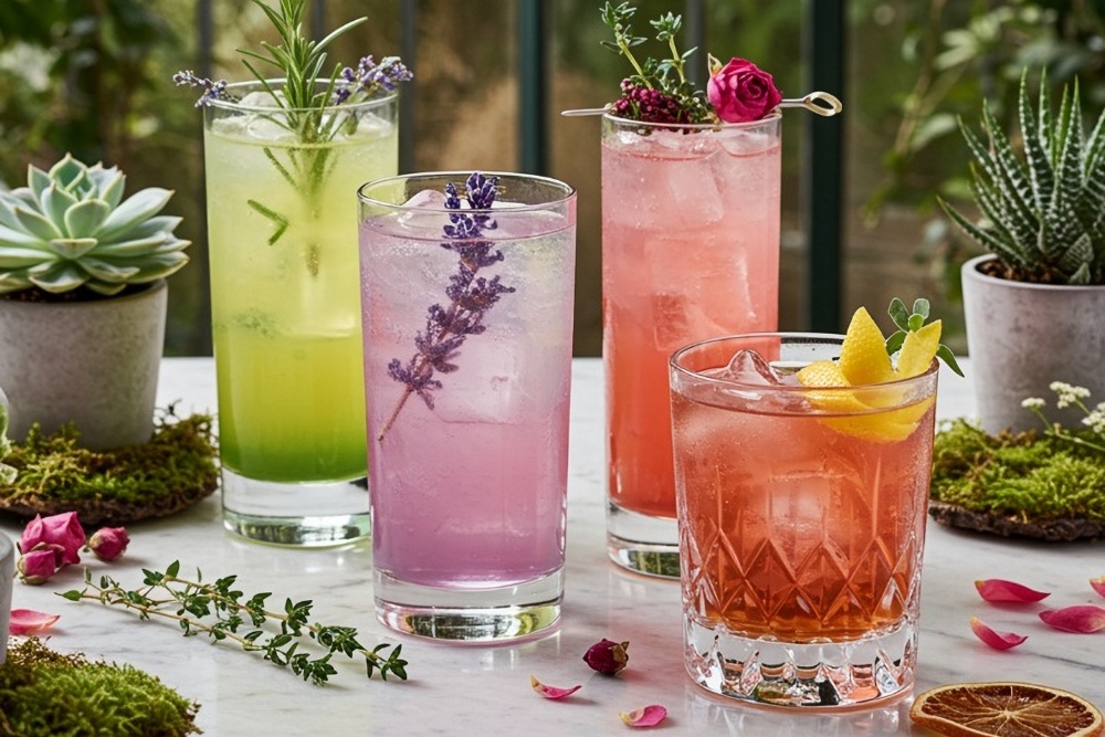 Zomerse mocktails met tuiningrediënten!